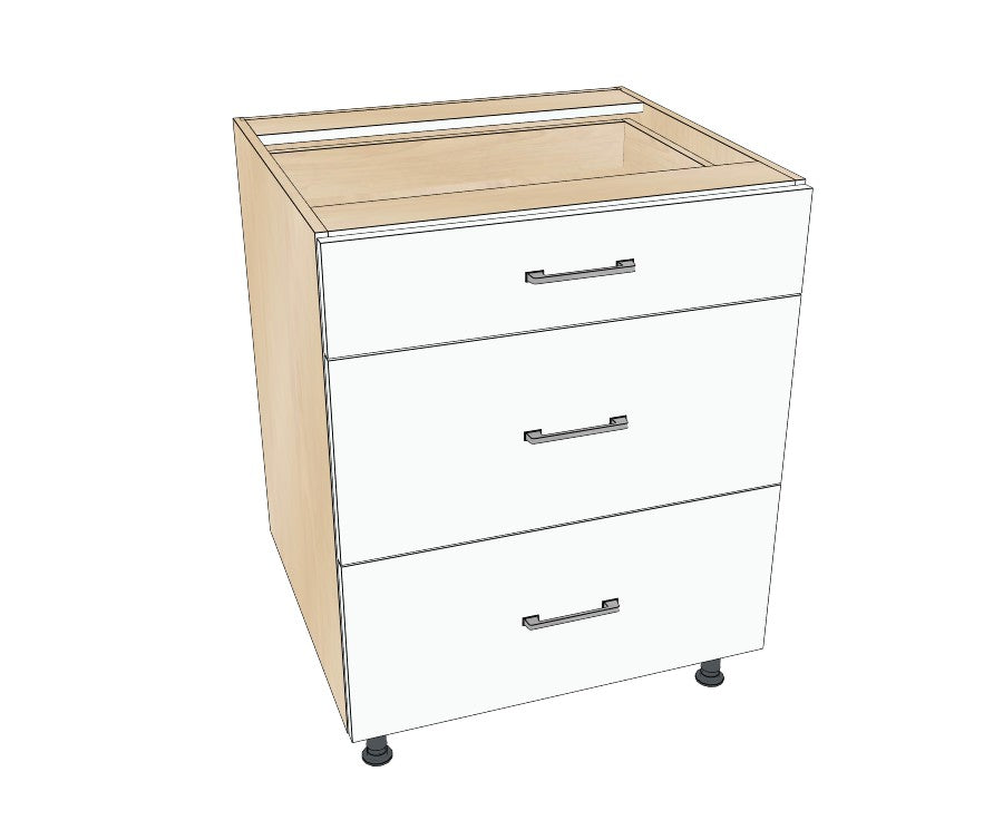 28" Drawer Base Cabinet - Acrylic Doors