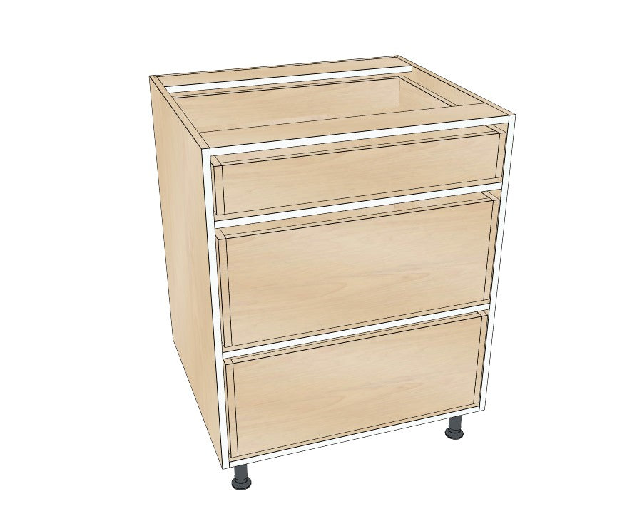 28" Drawer Base Cabinet - Acrylic Doors
