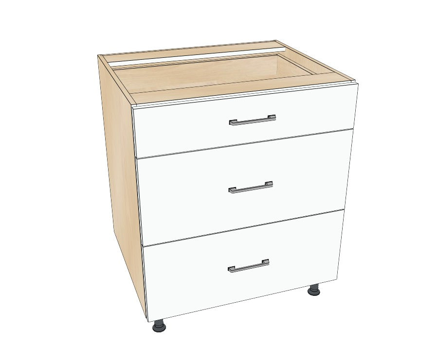 29" Drawer Base Cabinet - Acrylic Doors