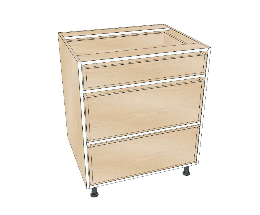 29" Drawer Base Cabinet - Acrylic Doors