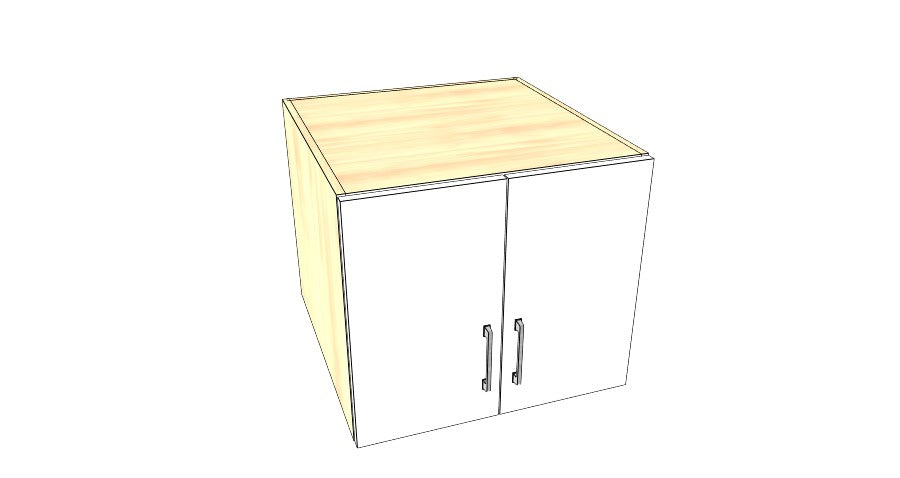 24" Wide x 24" High x 24" Deep Fridge Cabinet - Acrylic Doors