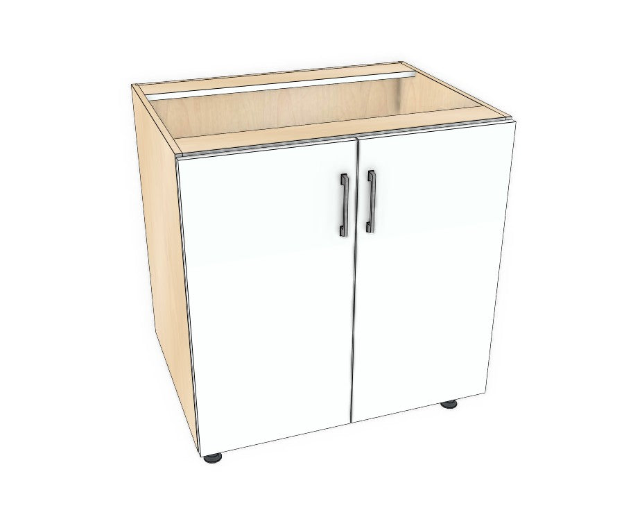 32" Base Cabinet - Acrylic Doors