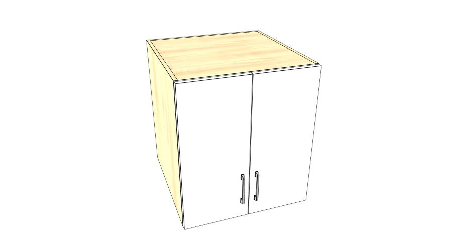 24" Wide x 27" High x 24" Deep Fridge Cabinet - Acrylic Doors
