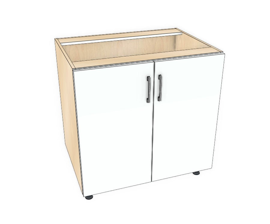 34" Base Cabinet - Acrylic Doors