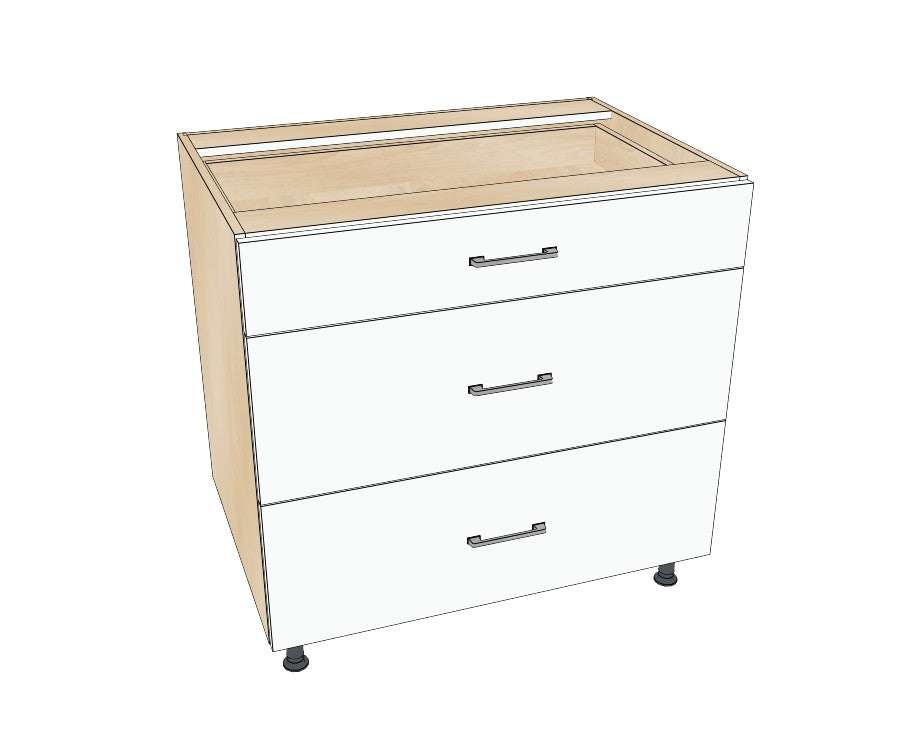 35" Drawer Base Cabinet - Acrylic Doors