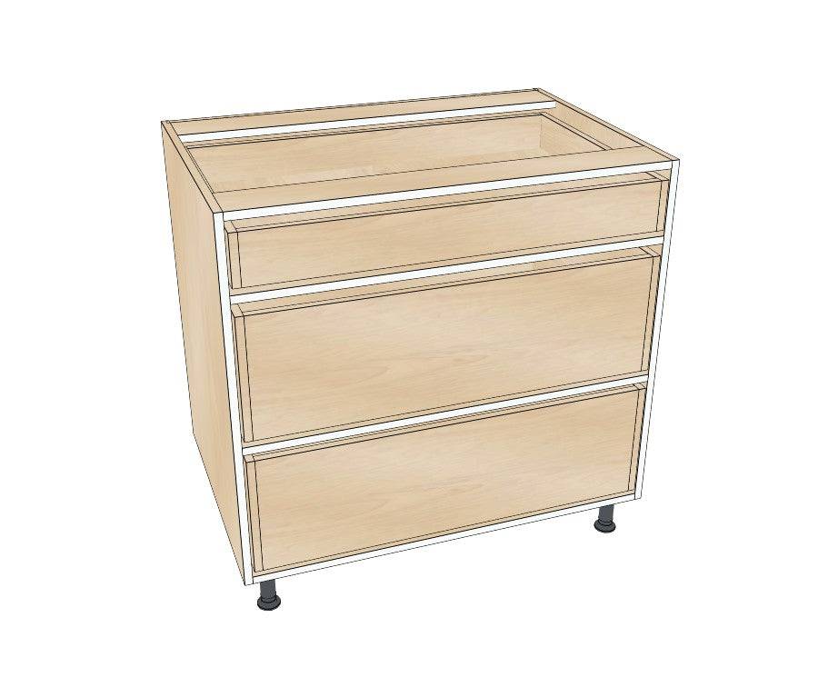 35" Drawer Base Cabinet - Acrylic Doors