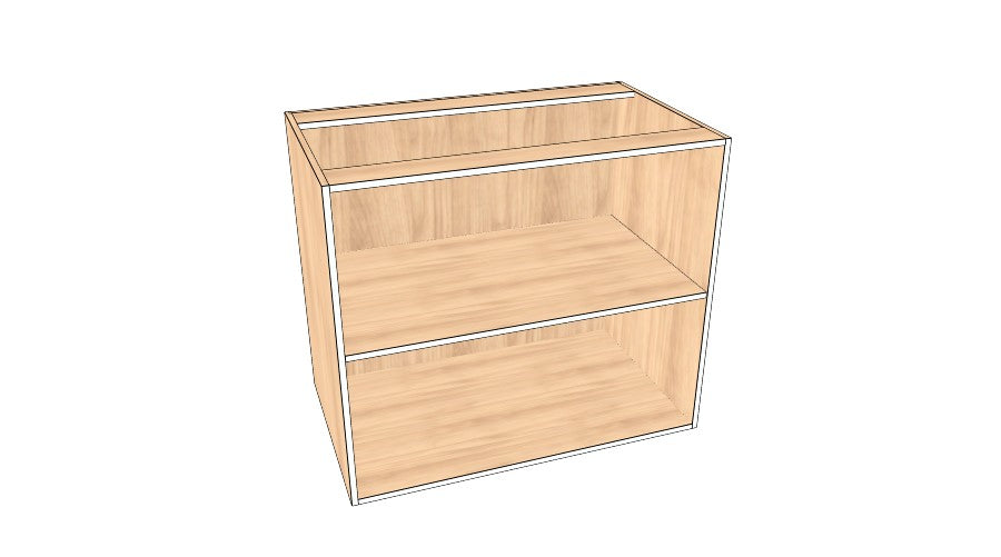 40" Blind Corner Base Cabinet - Acrylic Doors
