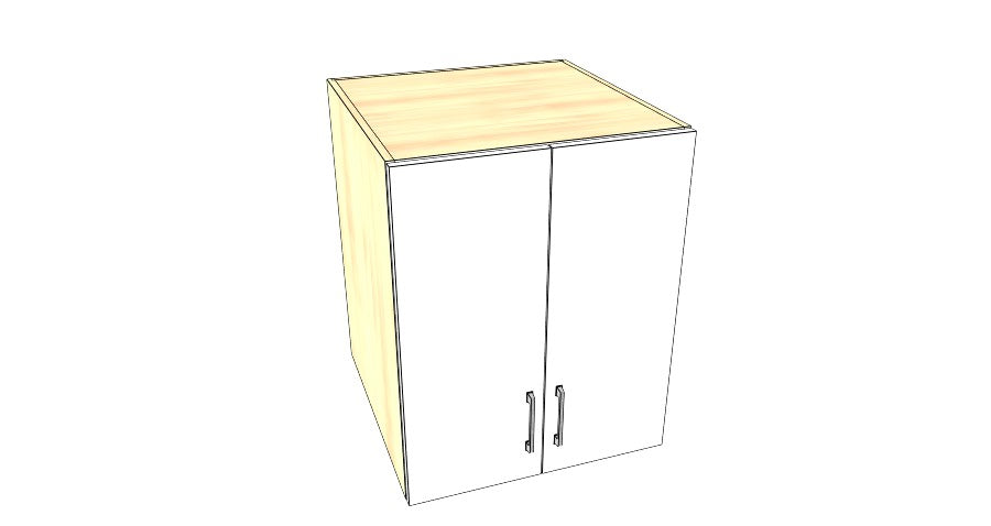 24" Wide x 30" High x 24" Deep Fridge Cabinet - Acrylic Doors