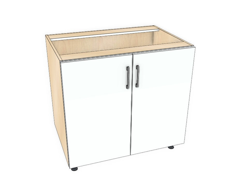 36" Base Cabinet - Acrylic Doors