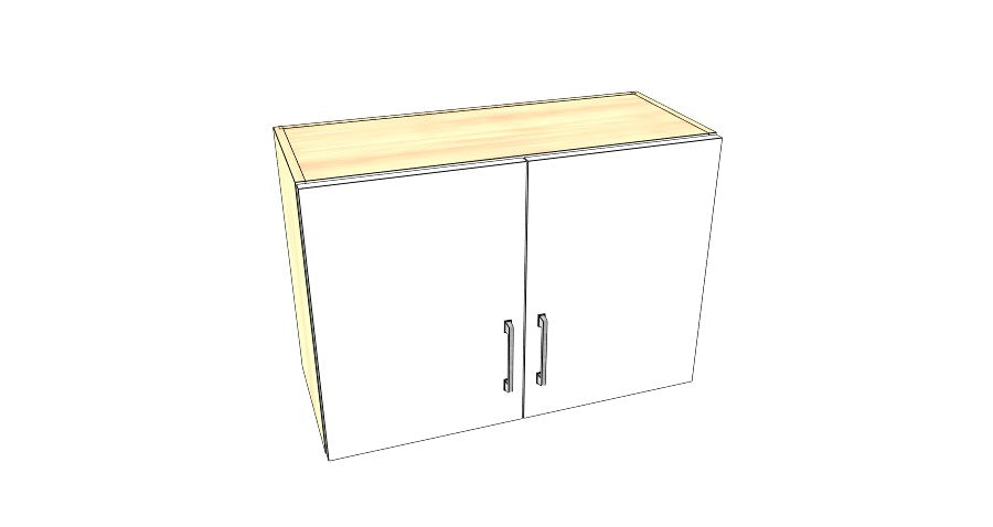 30" Wide x 21" High Stove Cabinet - Acrylic Doors