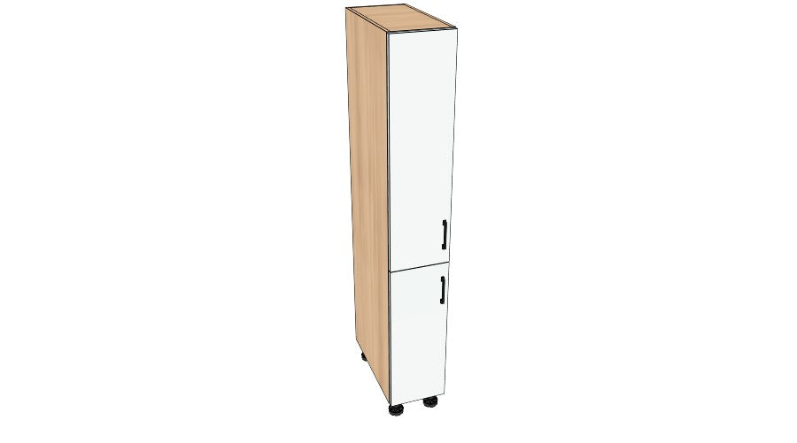 12" Wide Tall Pantry - Acrylic Doors