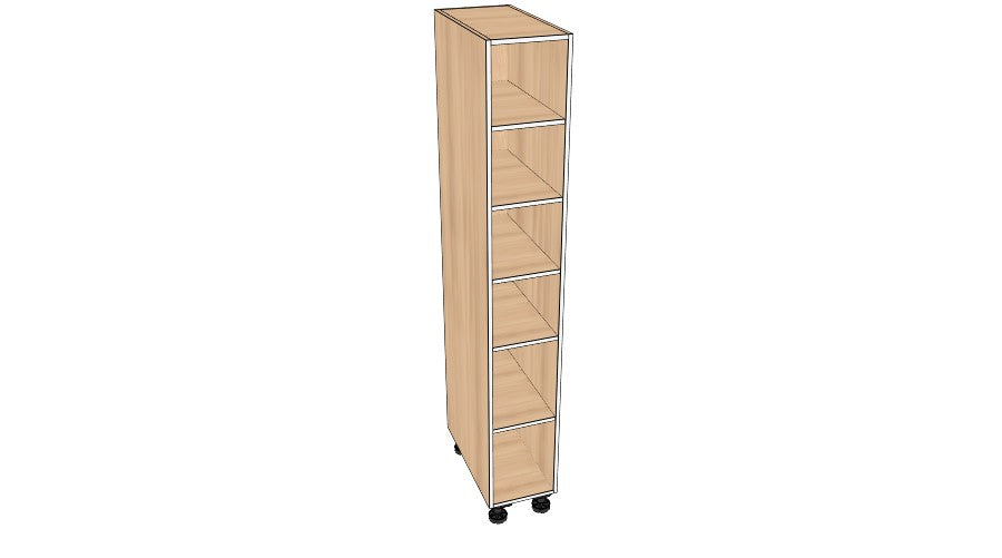 12" Wide Tall Pantry - Acrylic Doors