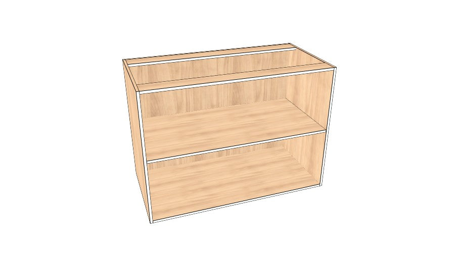 48" Blind Corner Base Cabinet - Acrylic Doors