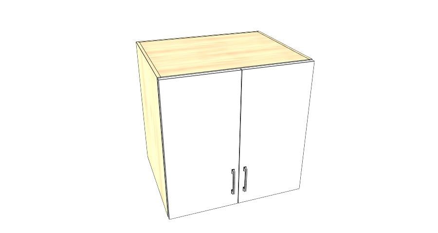 30" Wide x 30" High x 24" Deep Fridge Cabinet - Acrylic Doors