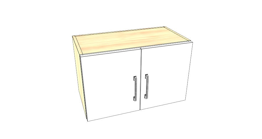 24" Wide x 15" High Stove Cabinet - Acrylic Doors