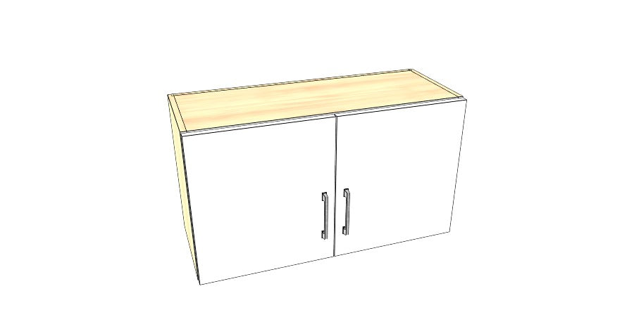 32" Wide x 18" High Stove Cabinet – Acrylic Doors