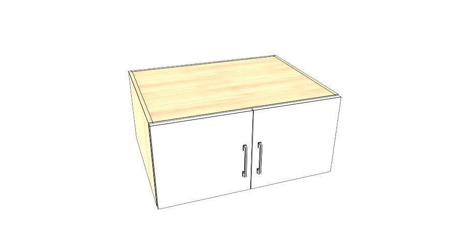 32" Wide x 15" High x 24" Deep Fridge Cabinet - Acrylic Doors