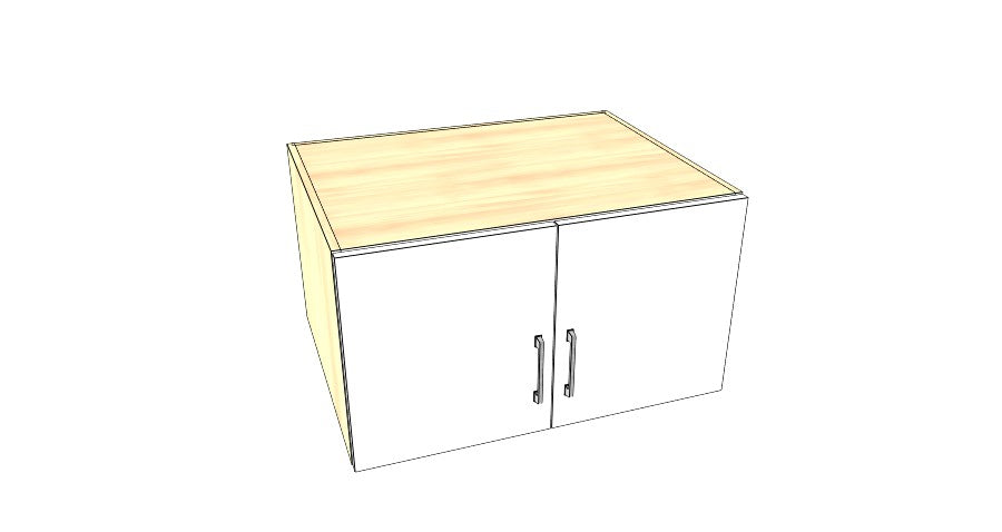 32" Wide x 18" High x 24" Deep Fridge Cabinet - Acrylic Doors