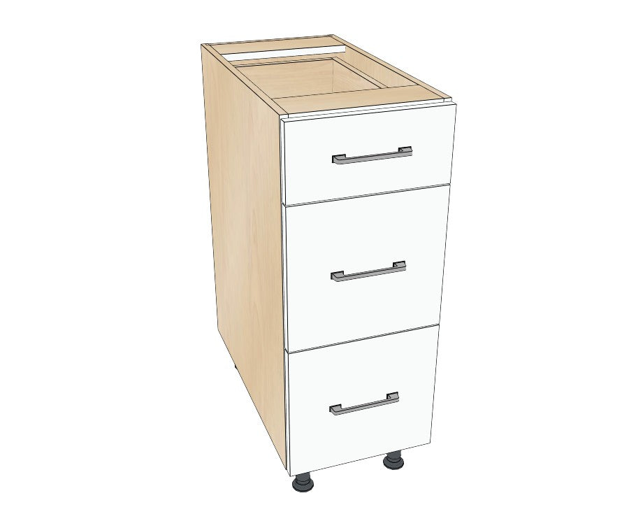13" Drawer Base Cabinet - Acrylic Doors
