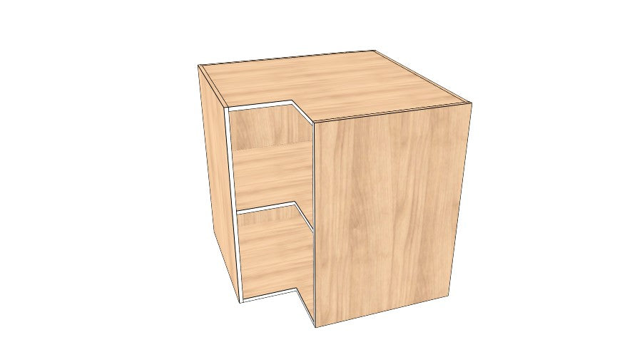 34"x34" Base Corner Cabinet - Acrylic Doors