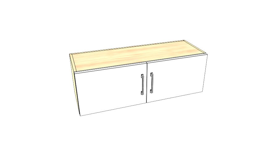 36" Wide x 12" High Stove Cabinet – Acrylic Doors