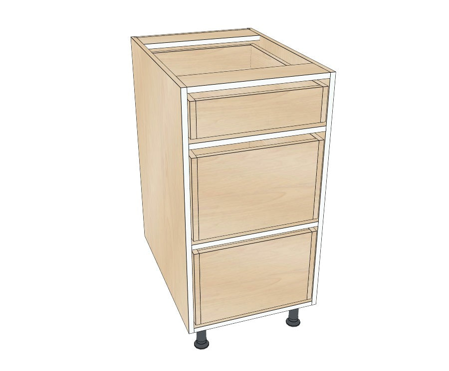 17" Drawer Base Cabinet - Acrylic Doors
