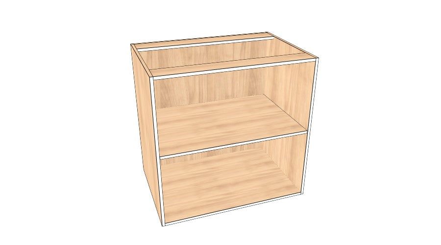 35" Blind Corner Base Cabinet - Acrylic Doors