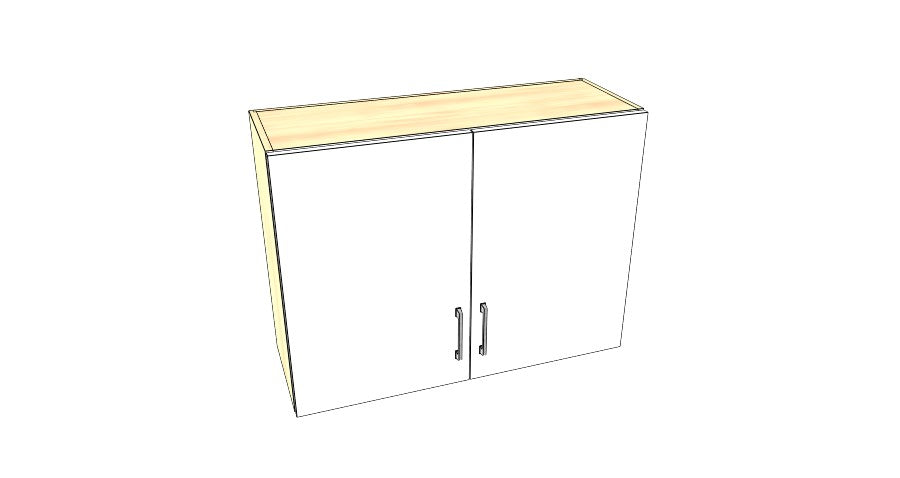 36" Wide x 27" High Stove Cabinet – Acrylic Doors