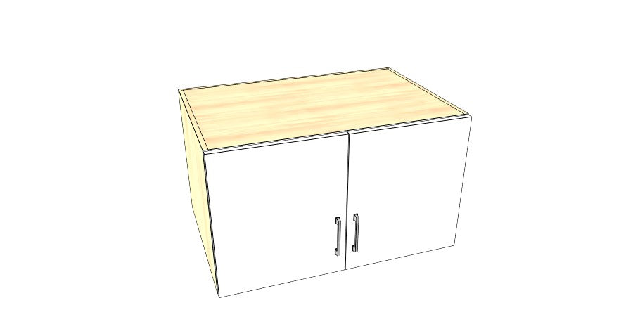 36" Wide x 21" High x 24" Deep Fridge Cabinet - Acrylic Doors