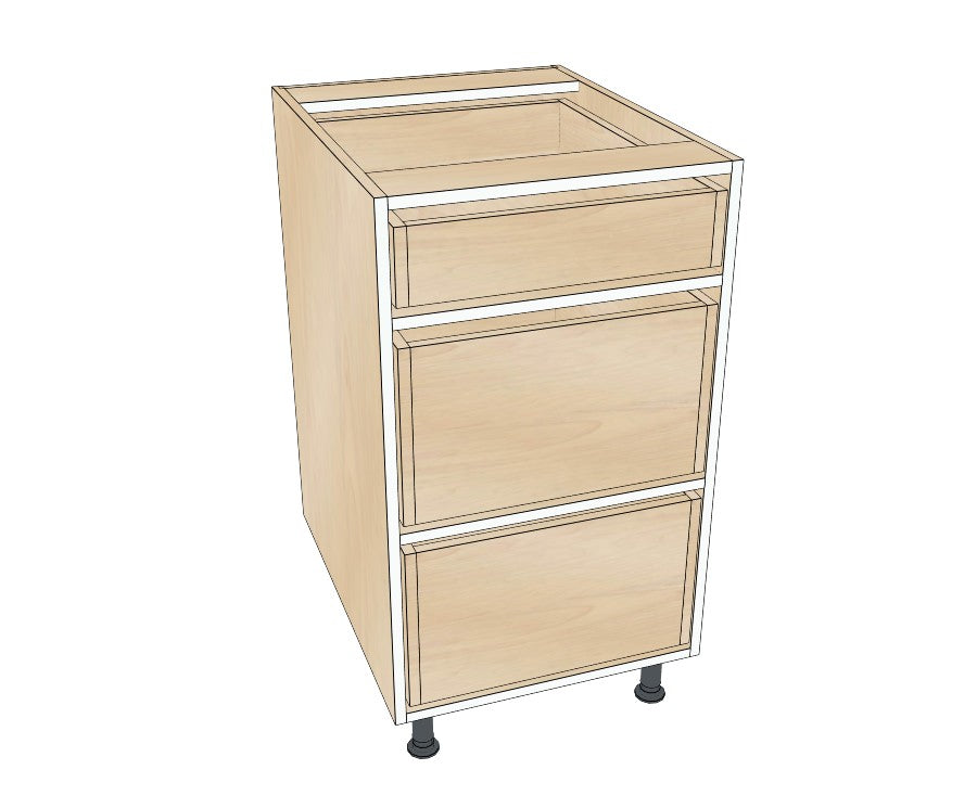 19" Drawer Base Cabinet - Acrylic Doors