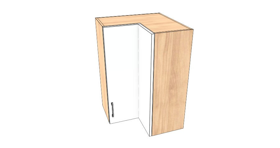 24"x 24" x 36" High Corner Wall Cabinet - Acrylic Doors