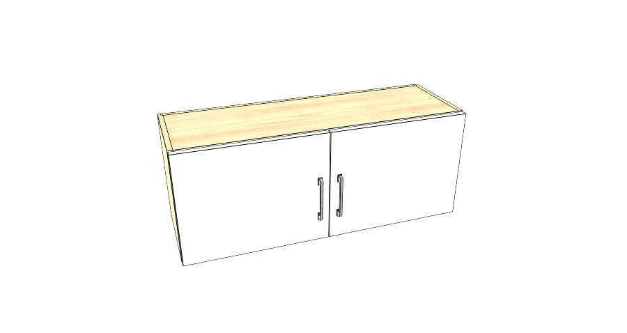 38" Wide x 15" High Stove Cabinet – Acrylic Doors