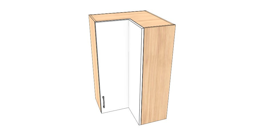 26"x 26" x 42" High Corner Wall Cabinet - Acrylic Doors