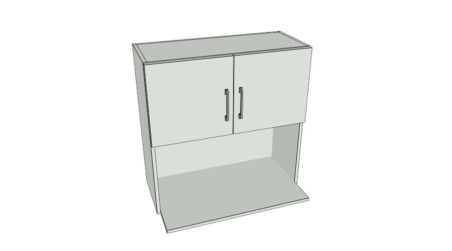 30" Wide x 30" High Wall Microwave Cabinet - Acrylic Doors