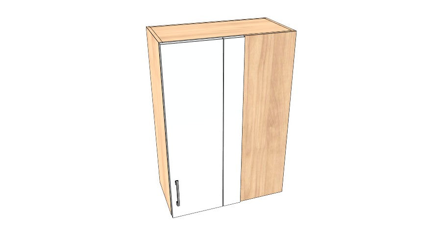 25" Wide x 36" High Blind Corner Wall Cabinet - Acrylic Doors