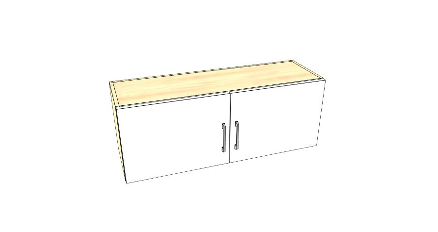 40" Wide x 15" High Stove Cabinet – Acrylic Doors