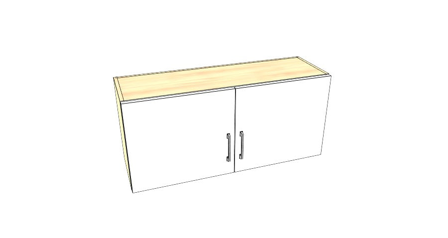 40" Wide x 18" High Stove Cabinet – Acrylic Doors