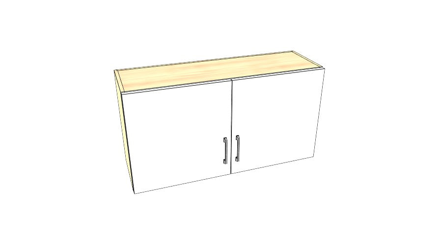 40" Wide x 21" High Stove Cabinet – Acrylic Doors