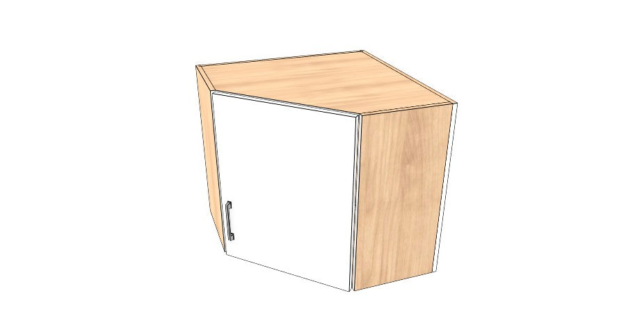 26"x 26" x 24" High Corner Wall Cabinet - Acrylic Doors