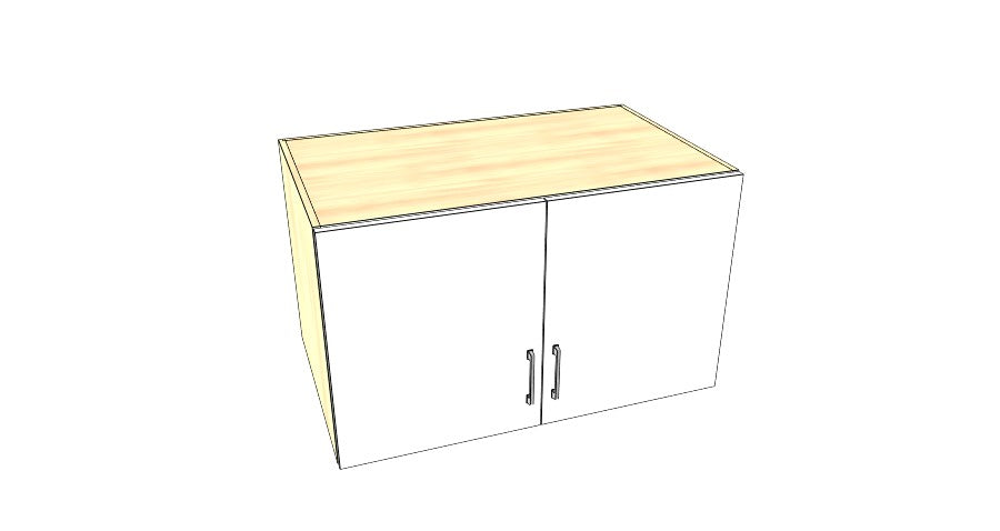 40" Wide x 24" High x 24" Deep Fridge Cabinet - Acrylic Doors