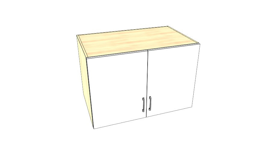 40" Wide x 27" High x 24" Deep Fridge Cabinet - Acrylic Doors