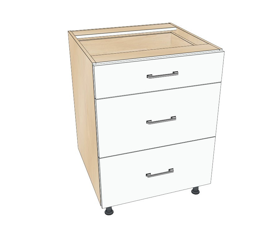 25" Drawer Base Cabinet - Acrylic Doors