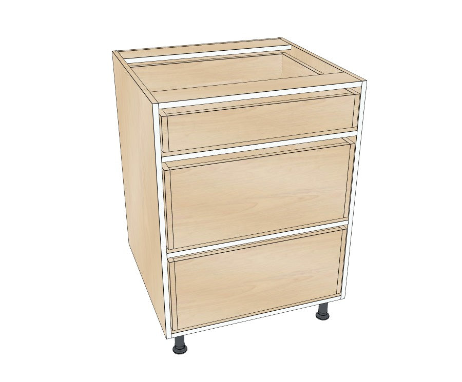 25" Drawer Base Cabinet - Acrylic Doors