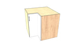 37"x37" Base Corner Cabinet - Acrylic Doors