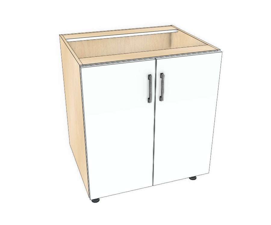 30" Base Cabinet - Acrylic Doors
