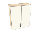28" Wide x 36" High Wall Cabinet - Acrylic Doors