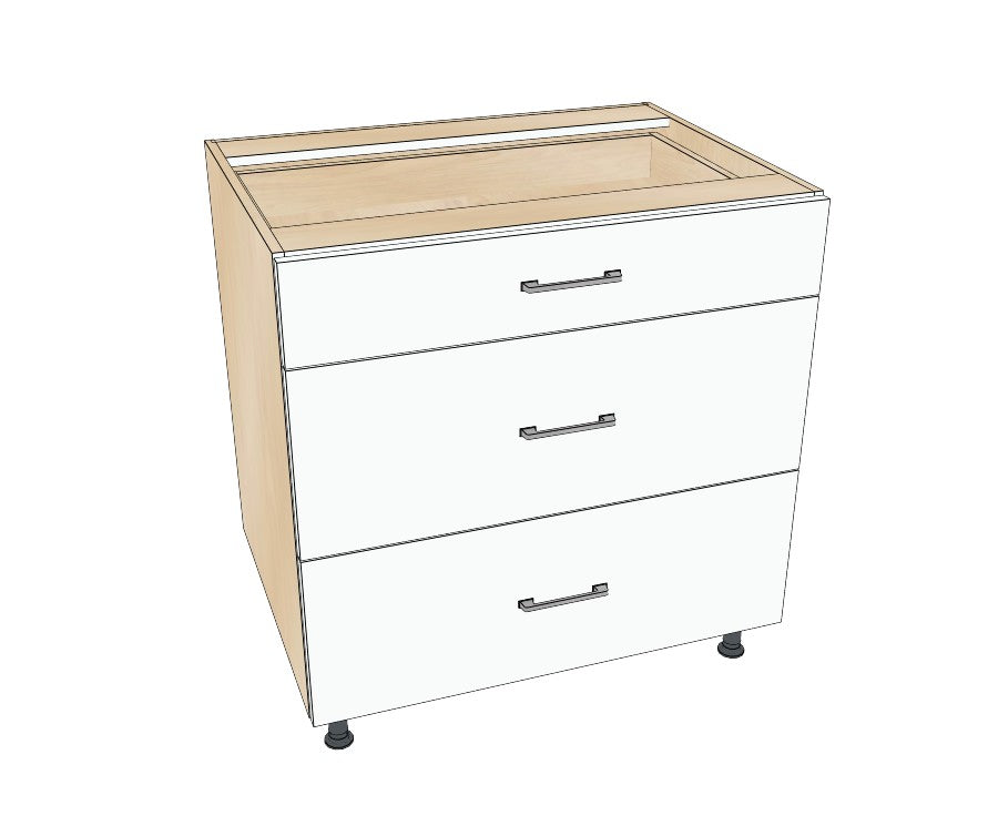 33" Drawer Base Cabinet - Acrylic Doors