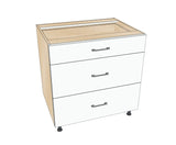 33" Drawer Base Cabinet - Acrylic Doors