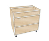 35" Drawer Base Cabinet - Acrylic Doors