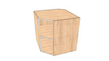 34"x34" Base Corner Cabinet - Acrylic Doors